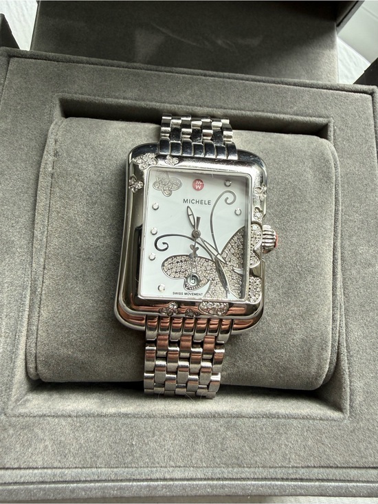 Michele Accessories - Nearly NOS 2024 Michele Extreme Butterfly Diamond Encrusted 42mm Quartz Watch